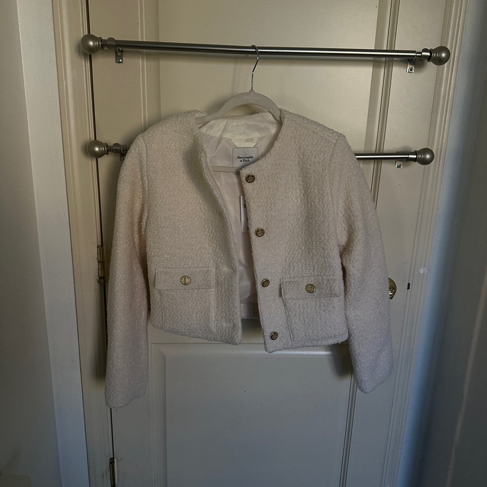 Abercrombie & Fitch Cream Jacket - Brand New!